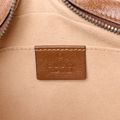 Gucci Glazed Calfskin Matelasse Diagonal Small GG Marmont Chain Shoulder Bag Cuir 6 of 12