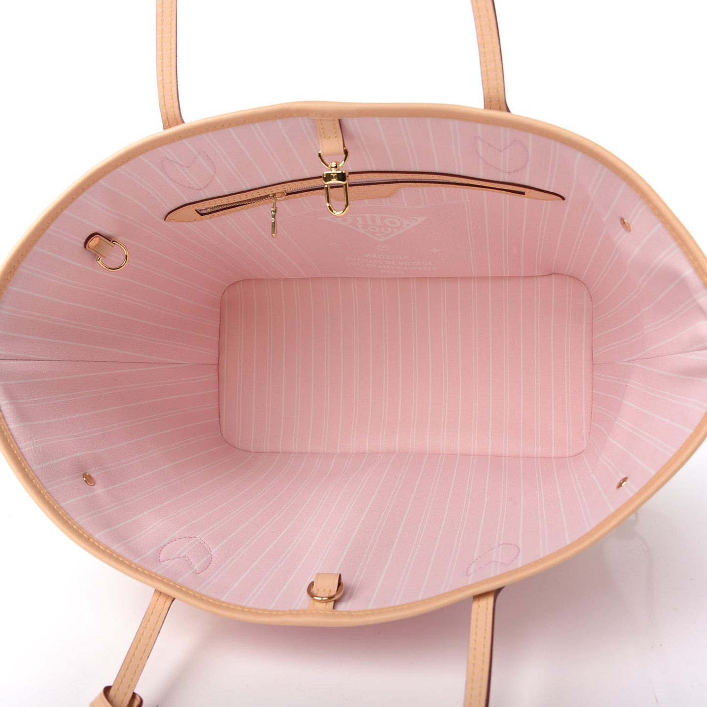Monogram Giant By The Pool Neverfull MM Light Pink
