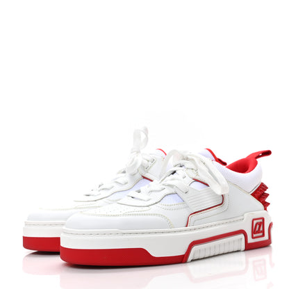 Christian Louboutin Calfskin Suede Nappa Mens Astroloubi Basketball Sneakers 42.5 White Red 3 of 7