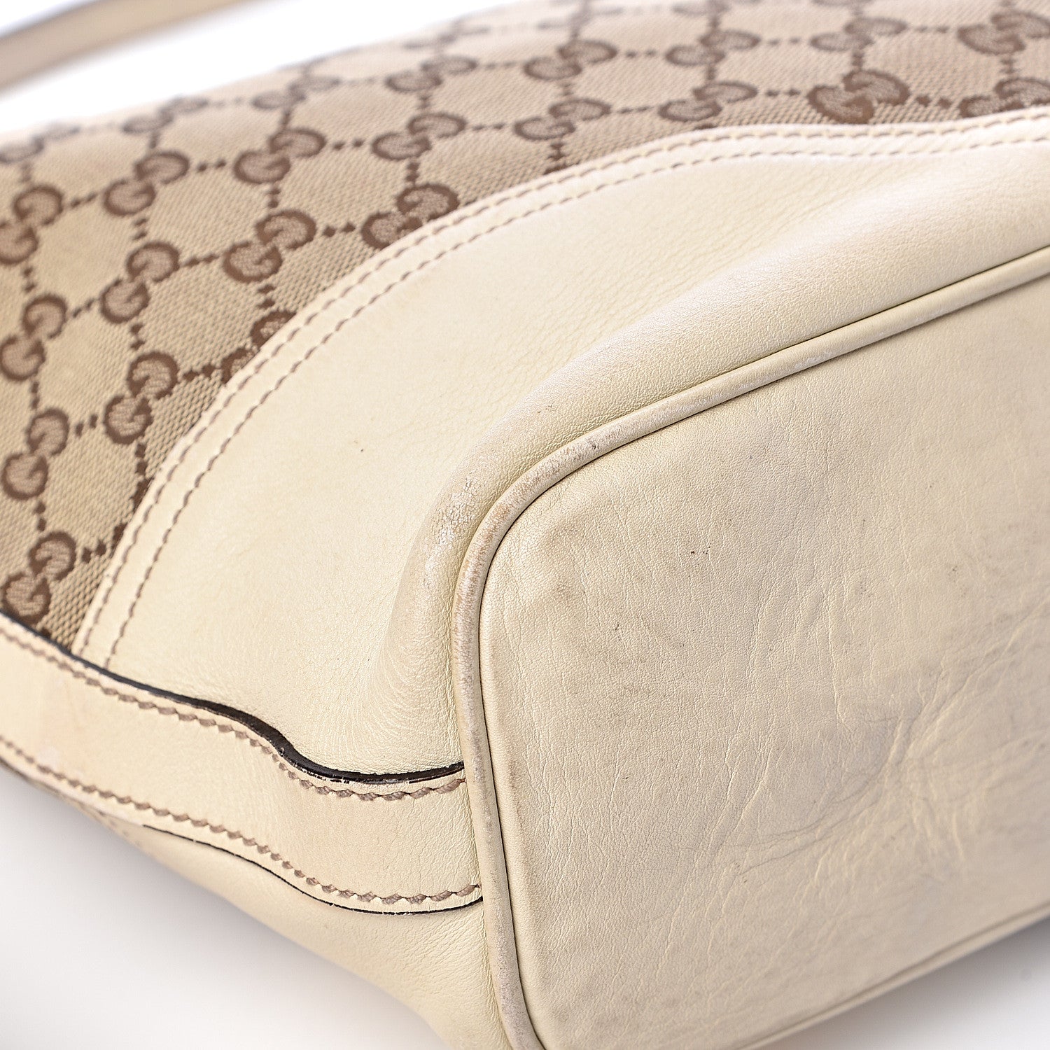 Gucci Monogram Medium New Britt Hobo Off White 12 of 14