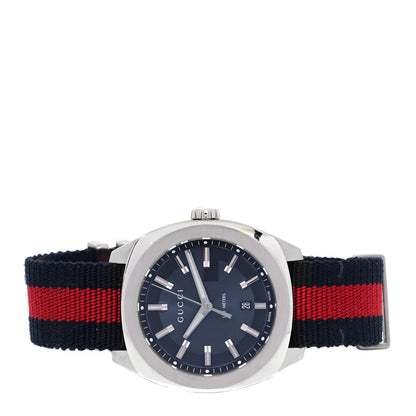 Gucci Stainless Steel Nylon 41mm GG2570 Quartz Watch Blue 2 of 5