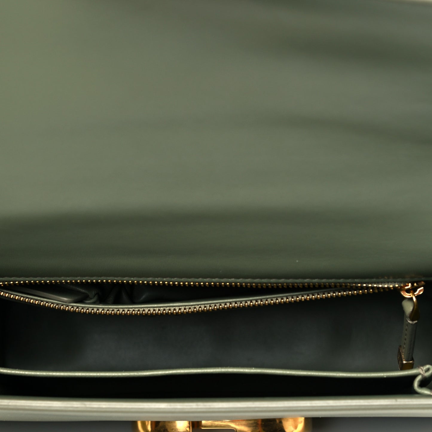 Smooth Calfskin 30 Montaigne Flap Bag Mint Green