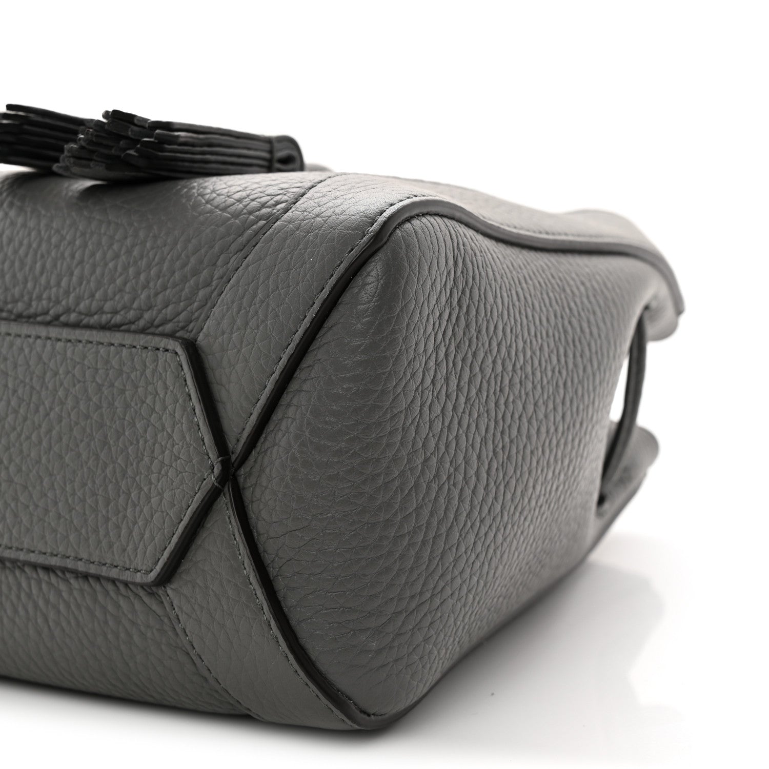 Mulberry Heavy Grain Calfskin Mini Millie Charcoal 1889788