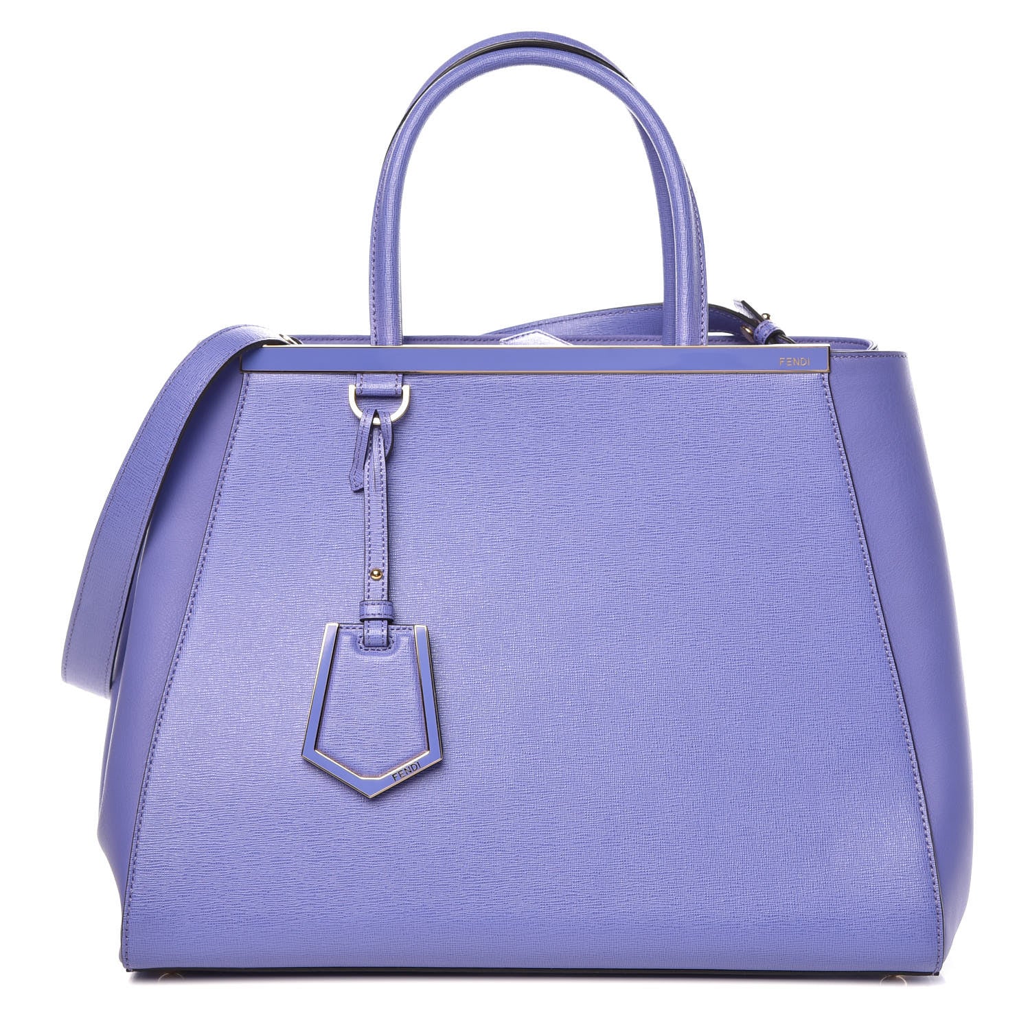 Fendi Vitello Elite Regular 2Jours Tote Cassis 1 of 9