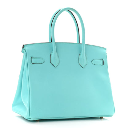 Hermes Epsom Birkin 30 Bleu Atoll 3 of 11