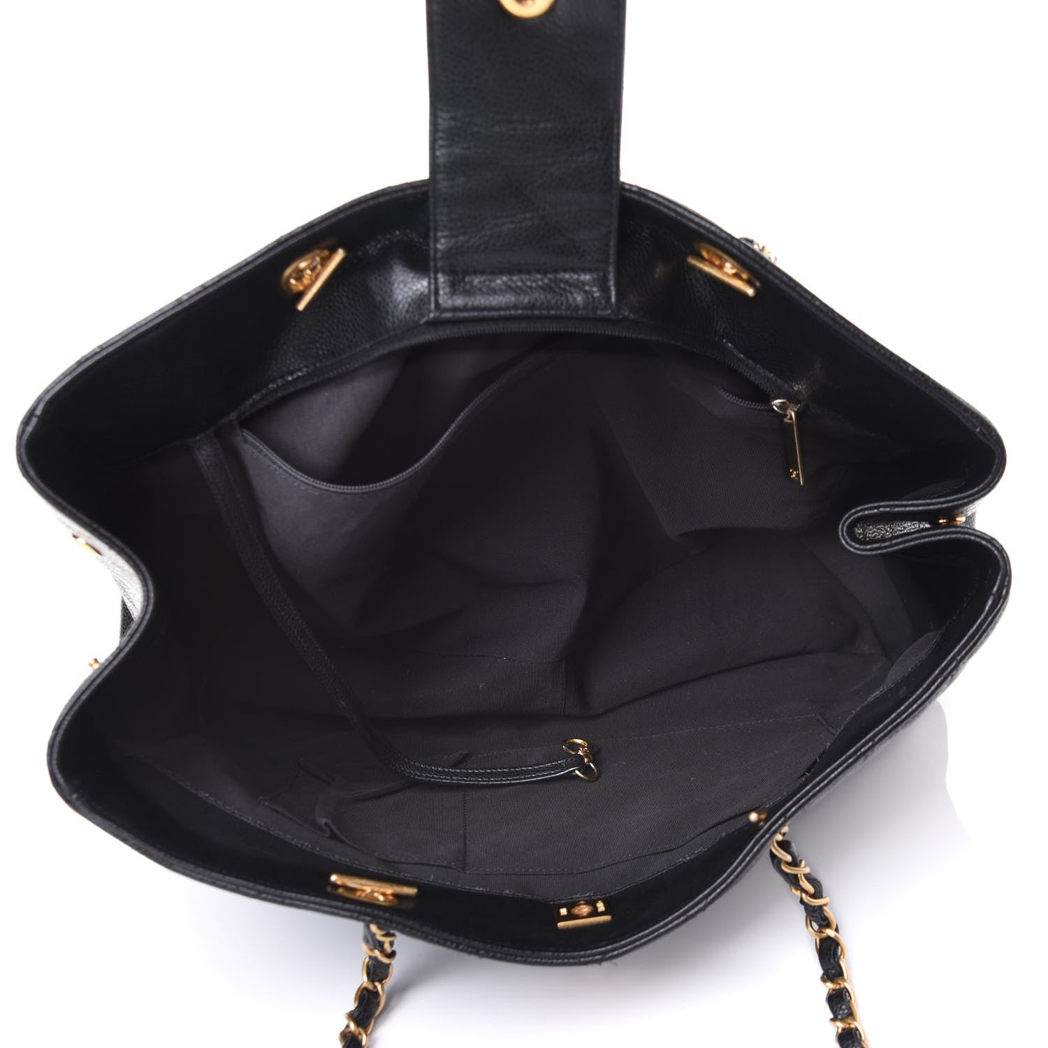Chanel Caviar Quilted Large Shopping Tote Black 4 of 5