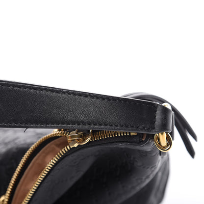 Gucci Guccissima Signature Large Linea A Hobo Black 14 of 17