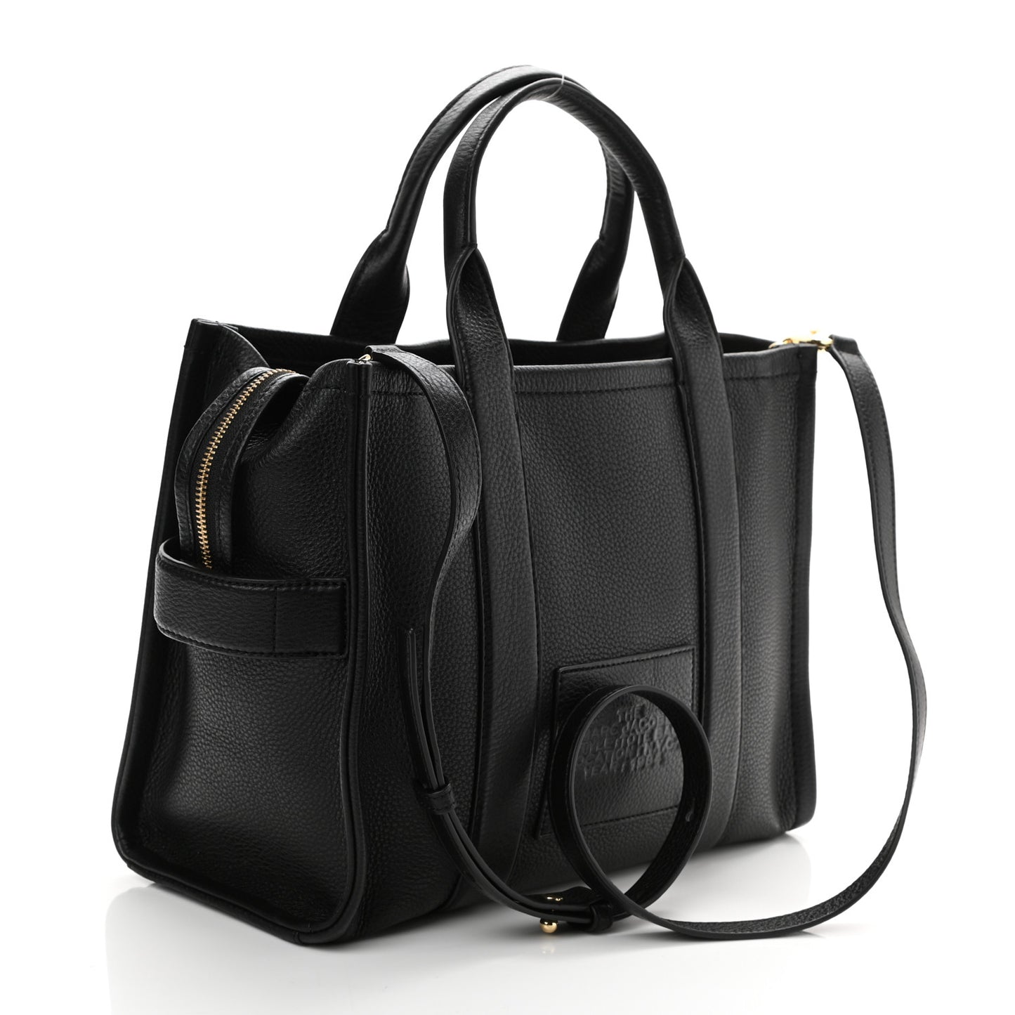 Grained Calfskin Medium The Tote Bag Black