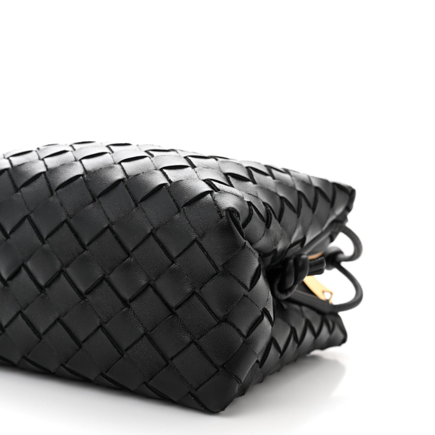 Nappa Intrecciato Small Loop Camera Bag Black