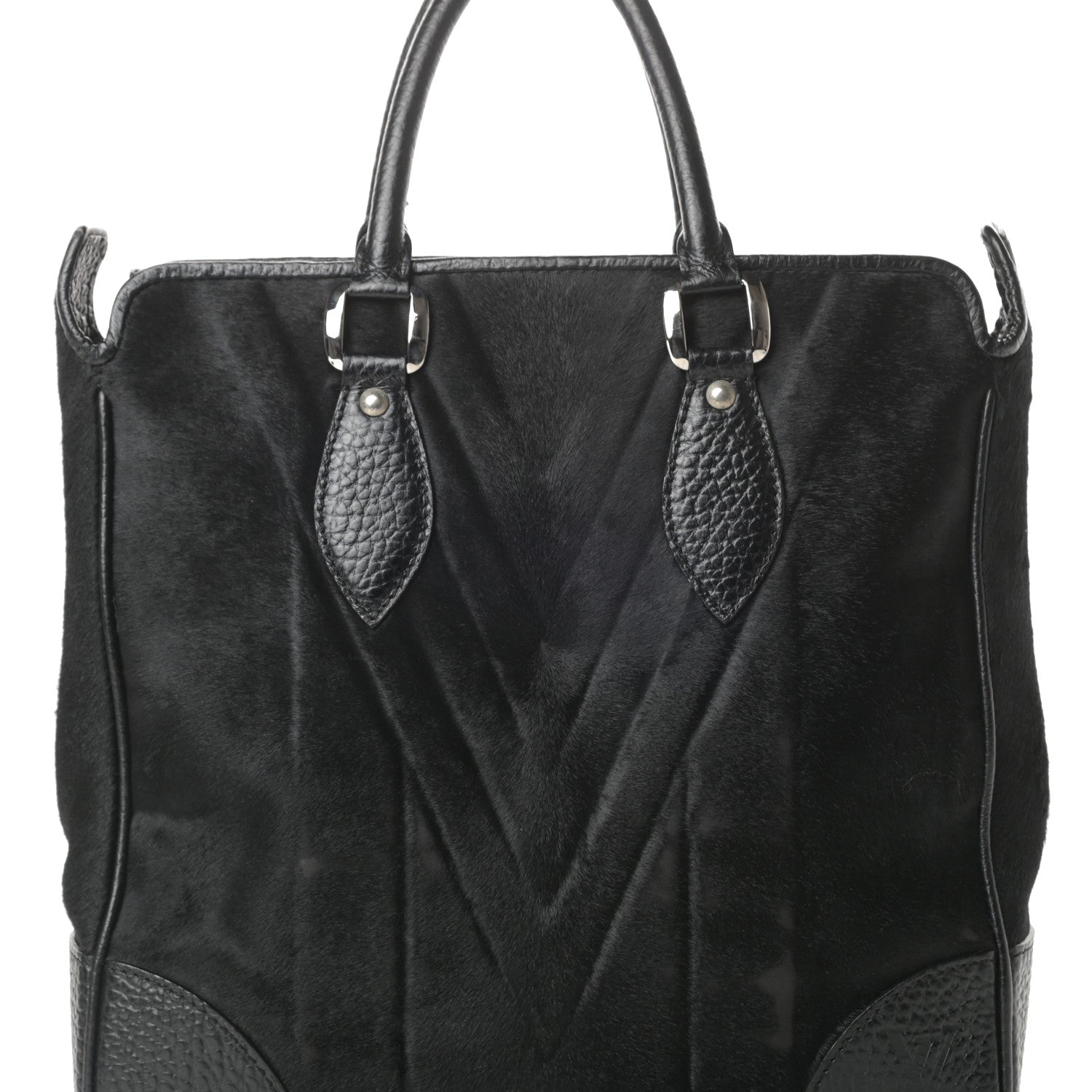 Louis Vuitton Pony Hair Mens Cabas Whistler Black 8 of 13