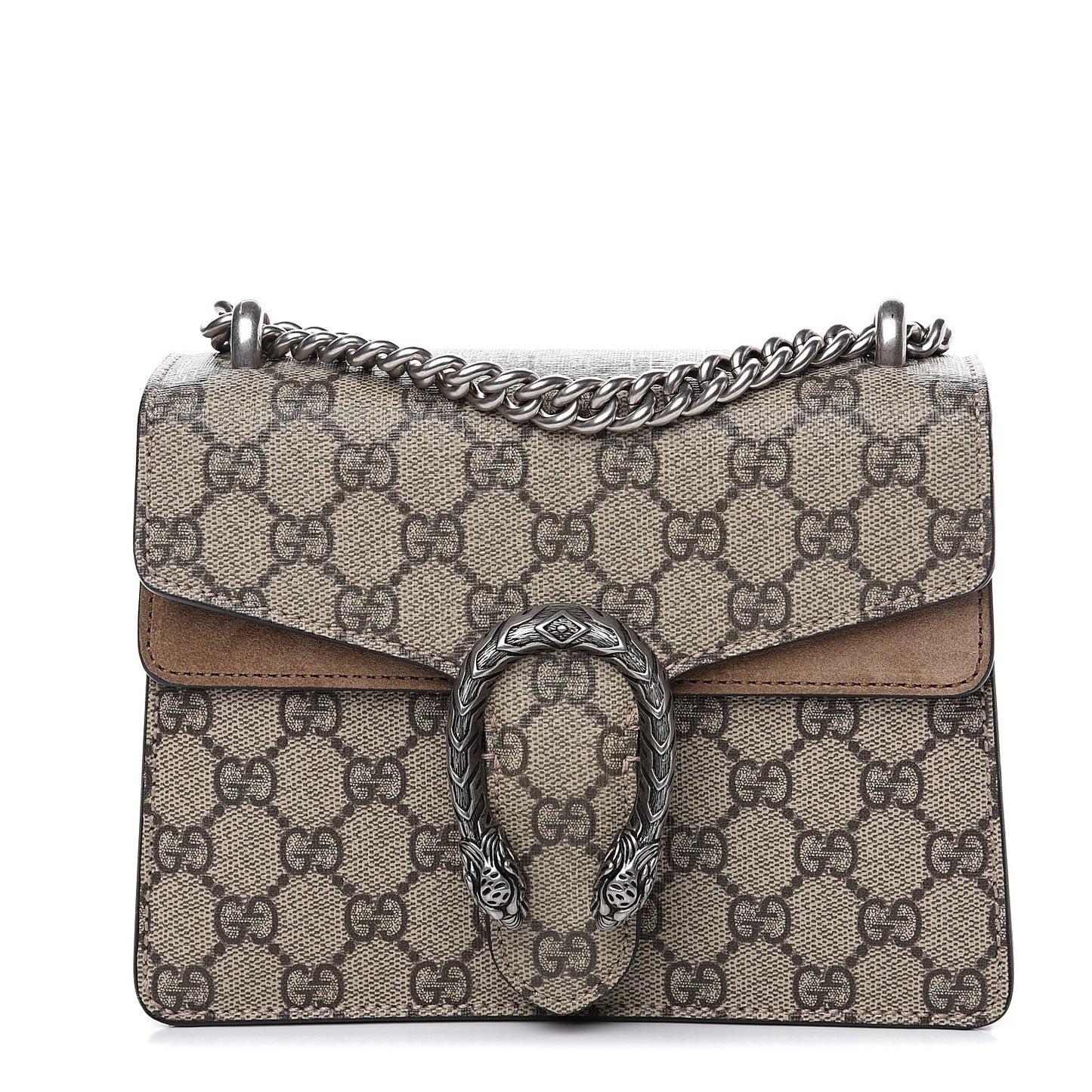 GG Supreme Monogram Mini Dionysus Shoulder Bag Taupe