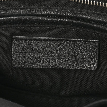 Alexander McQueen Pebbled Calfskin Mini Skull Padlock Zip Around Tote Black 6 of 12