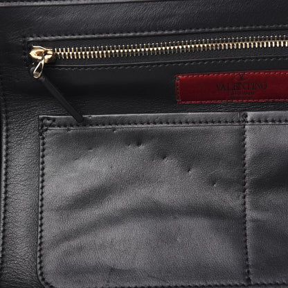 Valentino Garavani Vitello Medium Rockstud Tote Black 6 of 12