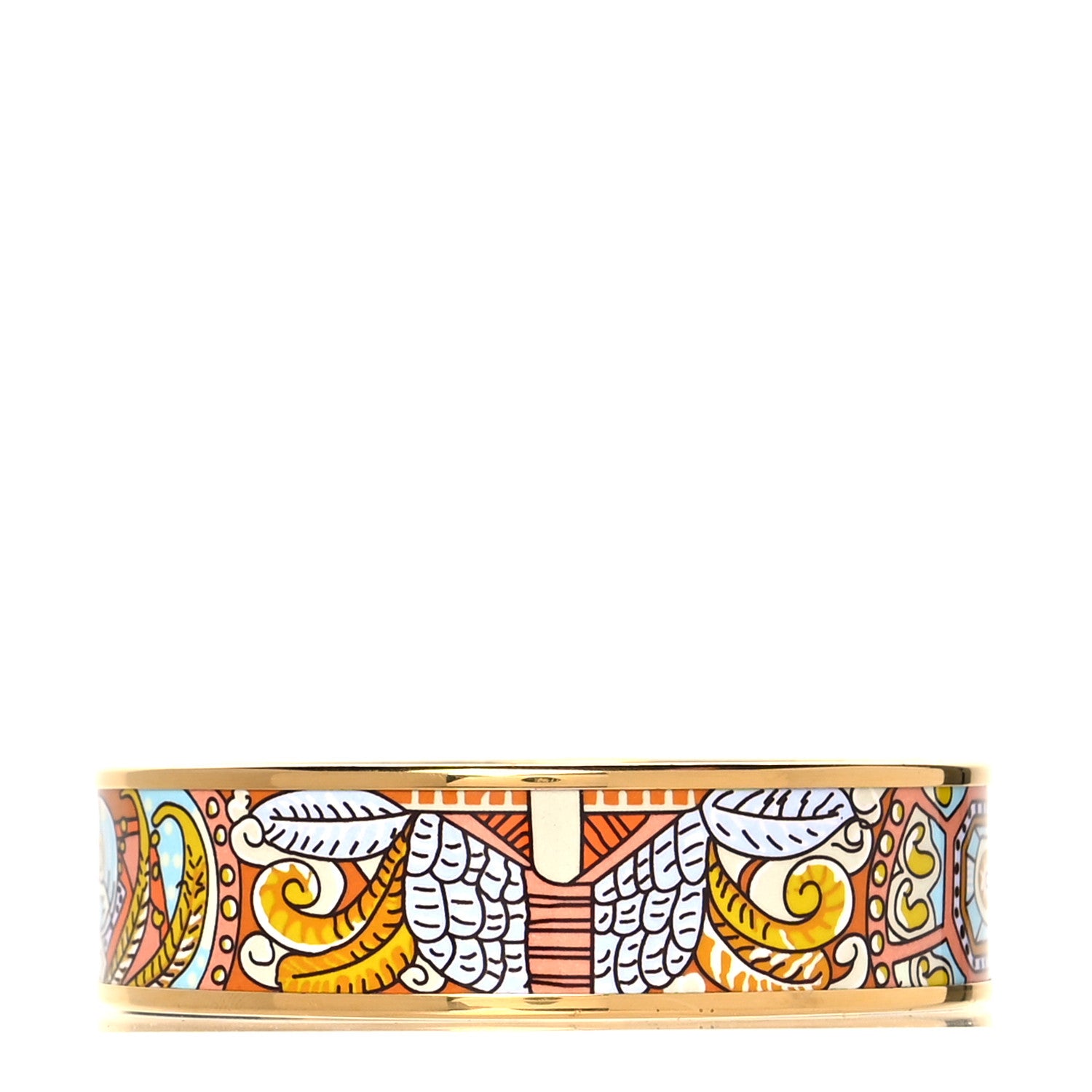 Hermes Enamel Printed Wide Bracelet 65 3 of 5