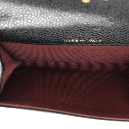 Chanel Caviar Quilted Flap Card Holder Wallet Black 5 of 9