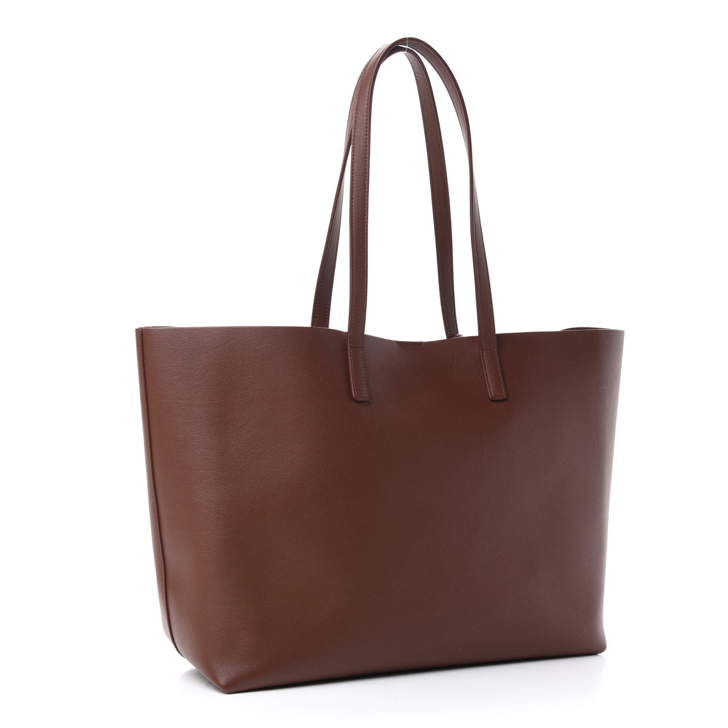 Saint Laurent Calfskin Large Shopping Tote Old Brandy 4 of 11
