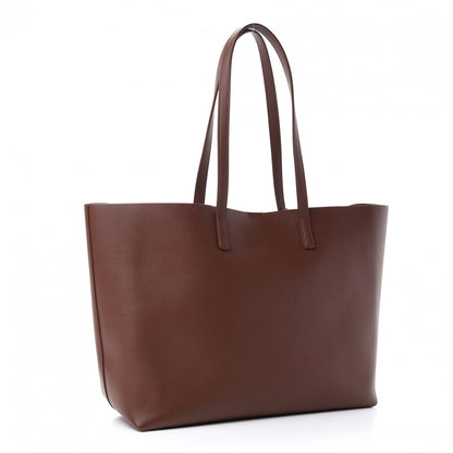 Saint Laurent Calfskin Large Shopping Tote Old Brandy 4 of 11