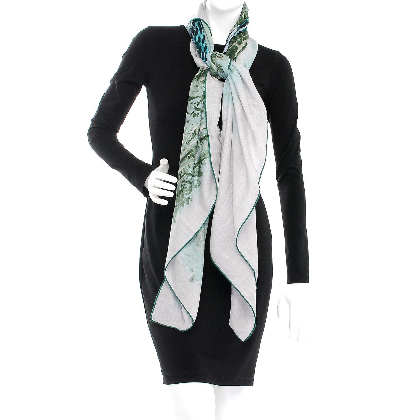 Cashmere Silk Panthera Pardus Scarf 140