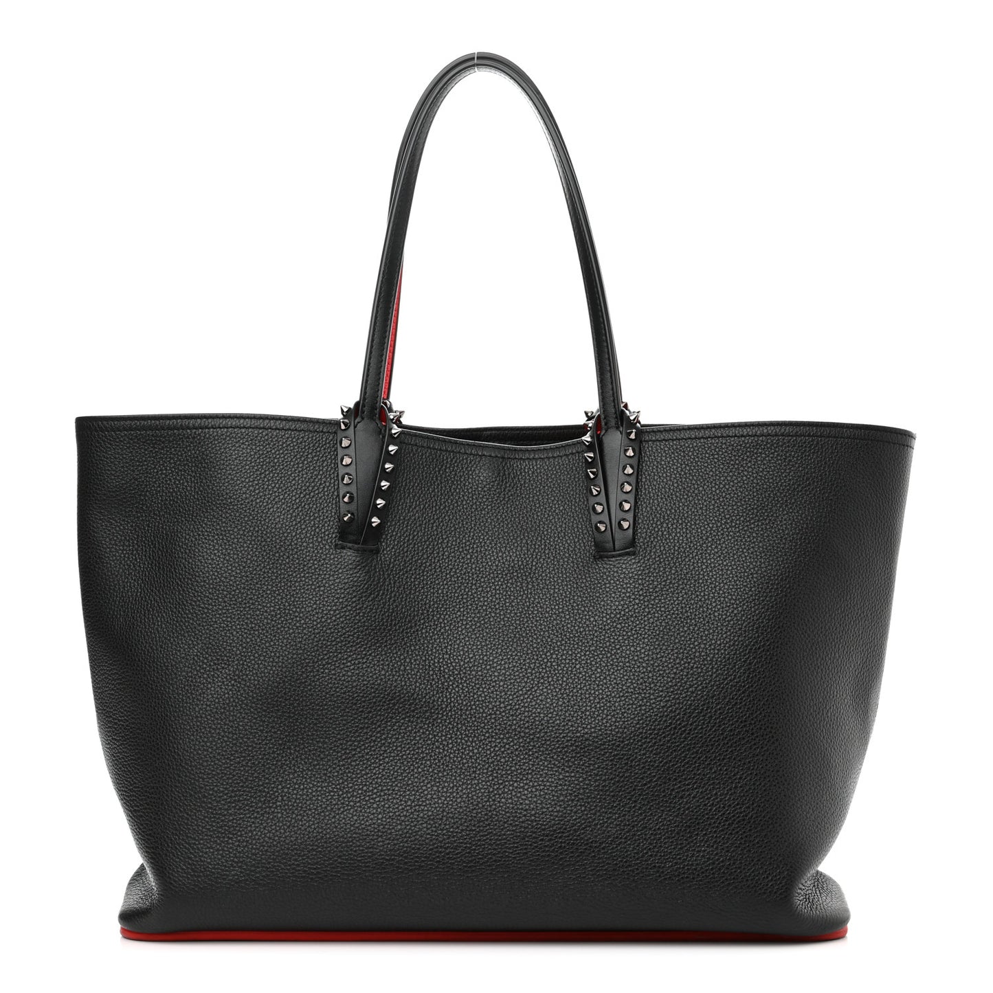 Calfskin Spikes East West Cabata Tote Black