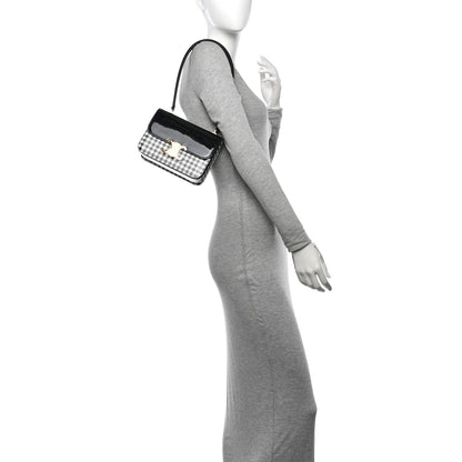 Celine Patent Teen Vichy Garance Black White 2 of 14
