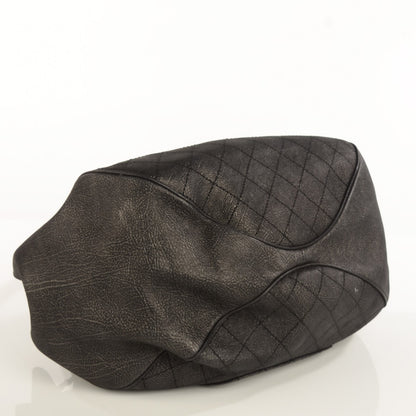 Chanel Iridescent Grained Calfskin Stitched Accordion Tote Dark Grey 4 of 7