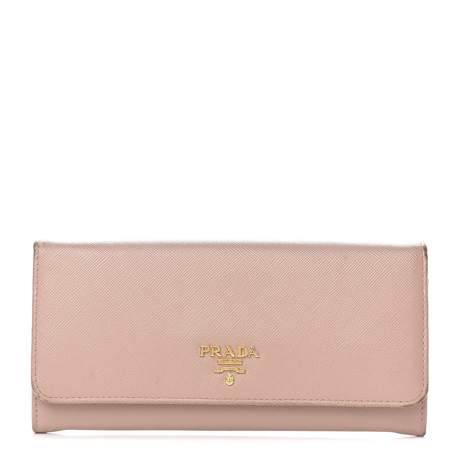 Prada Saffiano Metal Continental Flap Wallet Cammeo 1 of 14