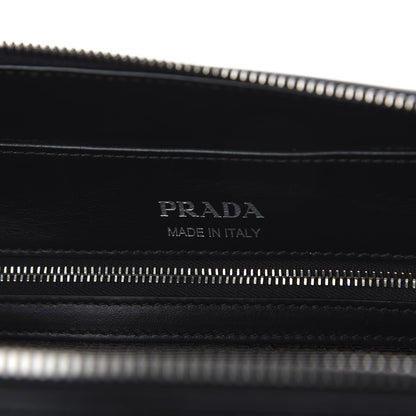 Prada Soft Calfskin Medium Diagramme Crossbody Bag Black 9 of 10