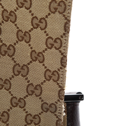 Gucci Monogram Small Flap Messenger Bag Beige Dark Brown 9 of 13