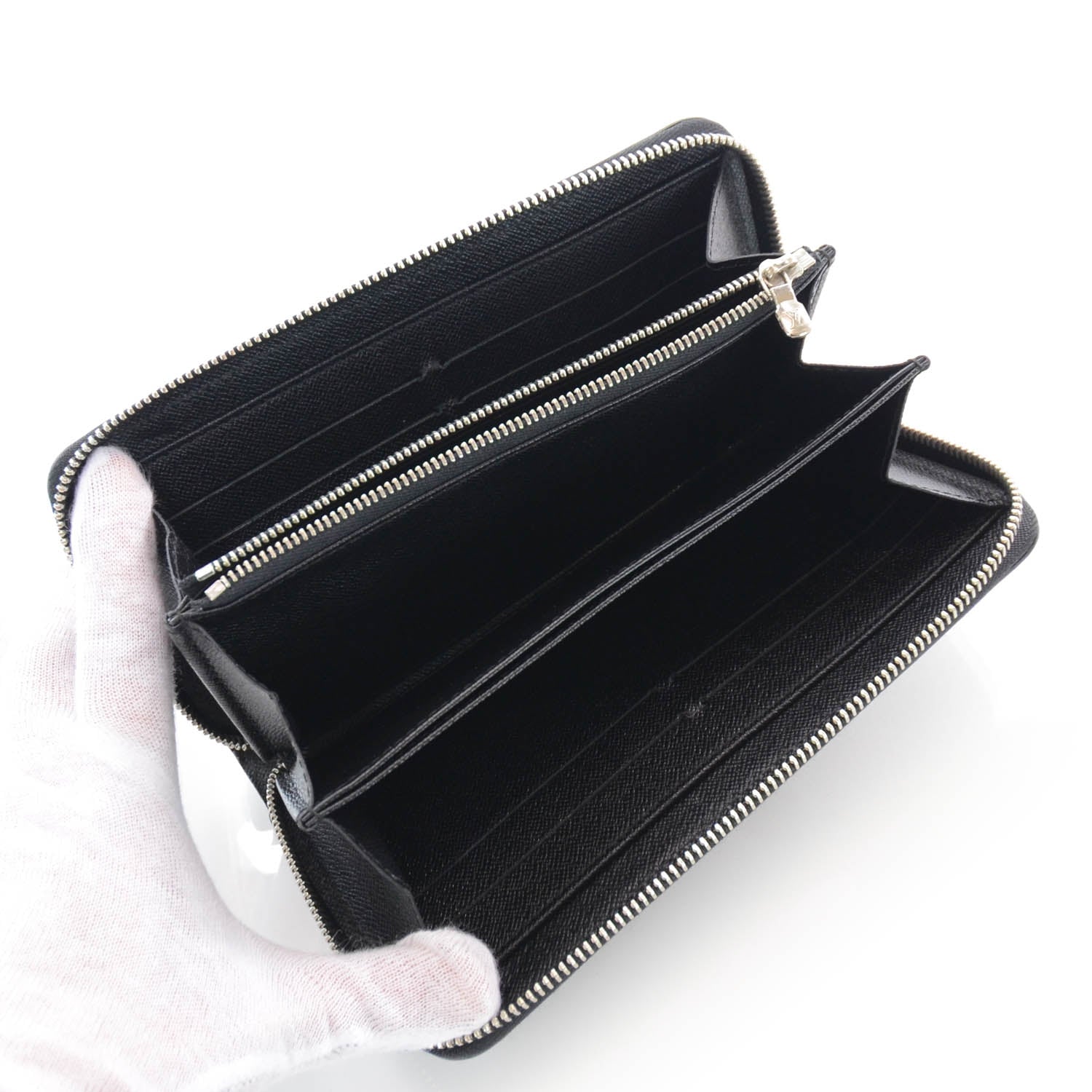 Louis Vuitton Epi Zippy Wallet Black 4 of 6