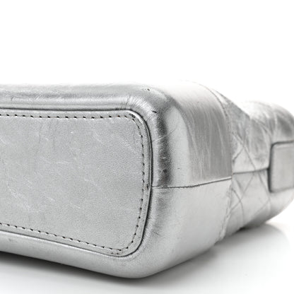 Chanel Metallic Aged Calfskin Quilted Medium Gabrielle Silver 10 of 12