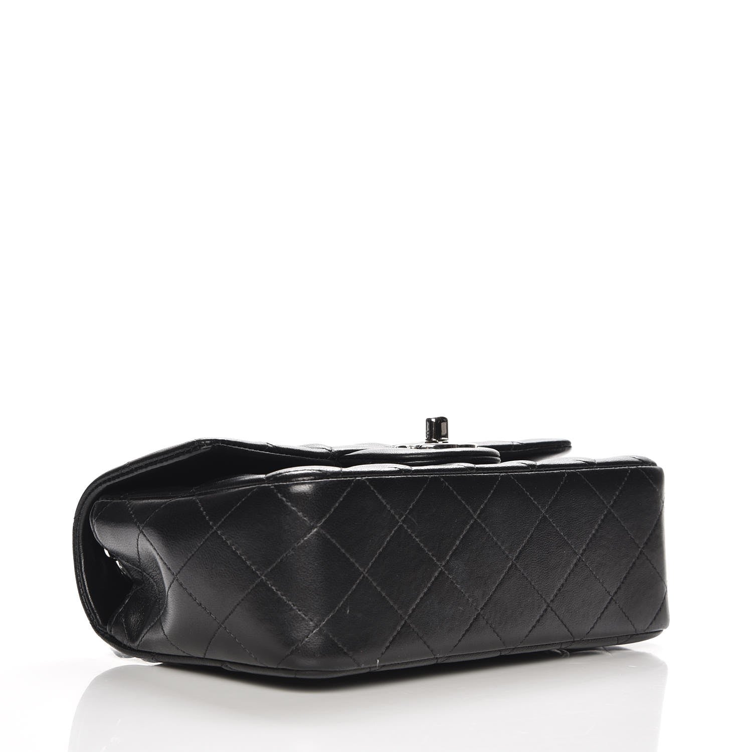 Chanel Lambskin Quilted Mini Rectangular Flap Black 4 of 7