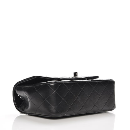 Chanel Lambskin Quilted Mini Rectangular Flap Black 4 of 7