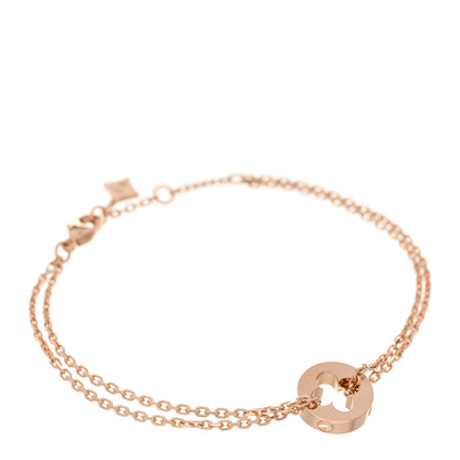 Louis Vuitton 18K Rose Gold Empreinte Chain Bracelet 1 of 5