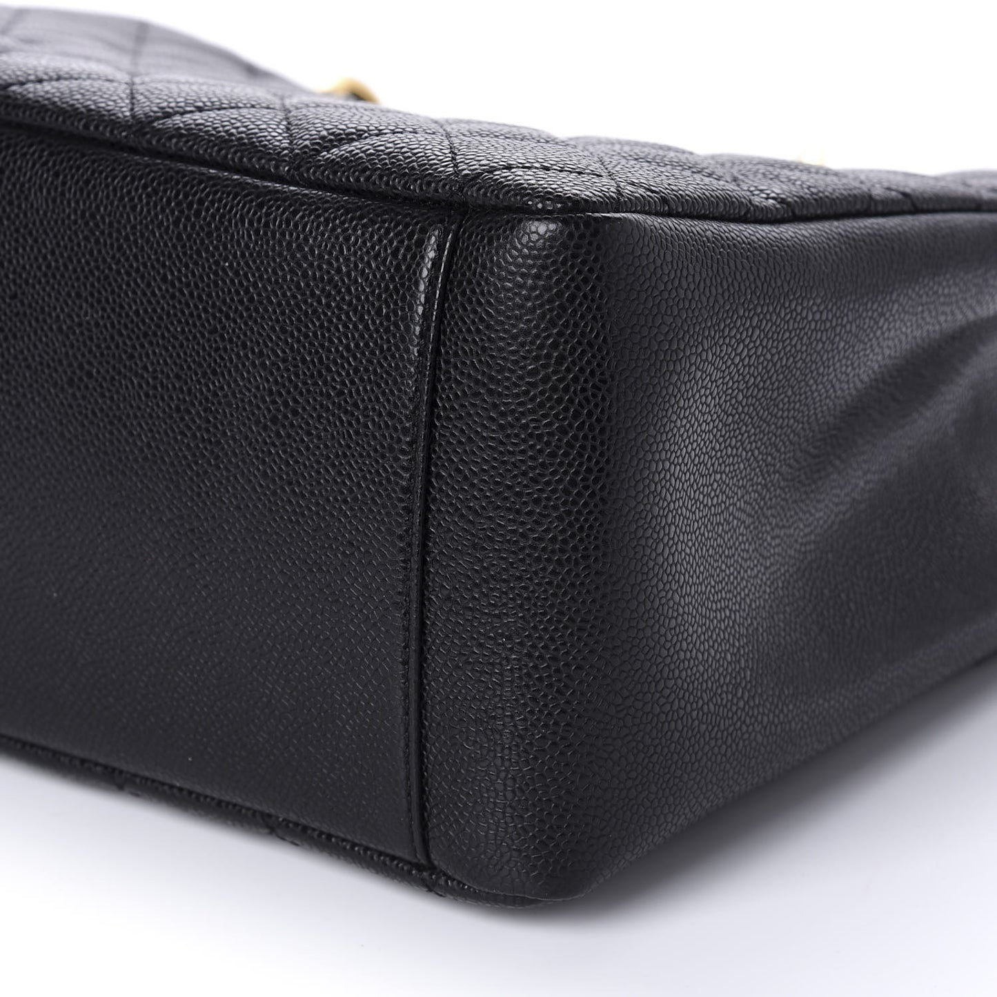 Caviar Quilted Grand Shopping Tote GST Black
