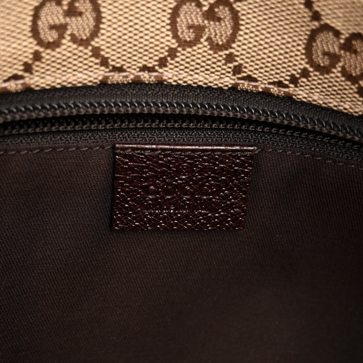 Gucci Monogram Web Small Flat Messenger Crossbody Dark Brown 6 of 10