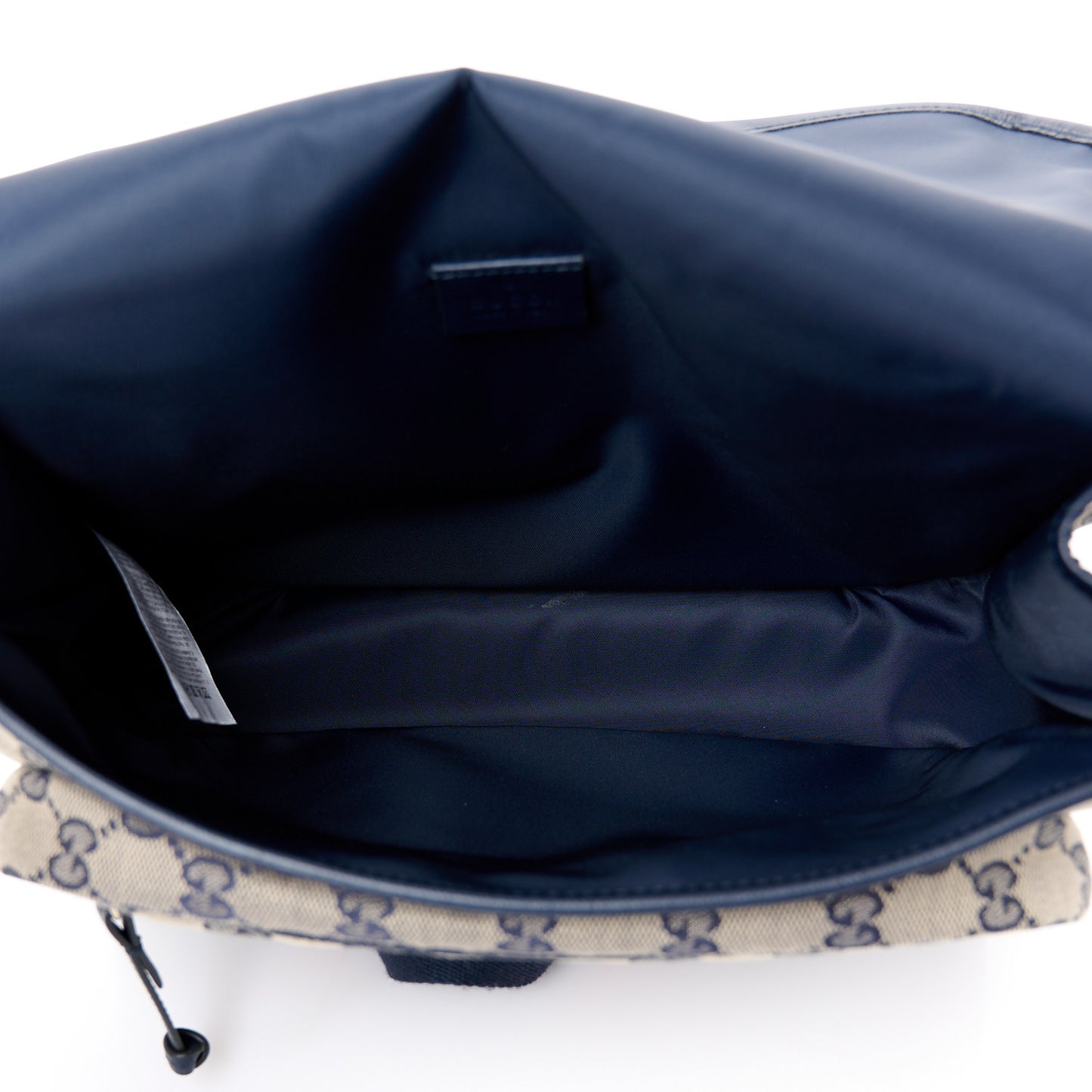 Monogram Web Childrens Messenger Bag Beige Blue