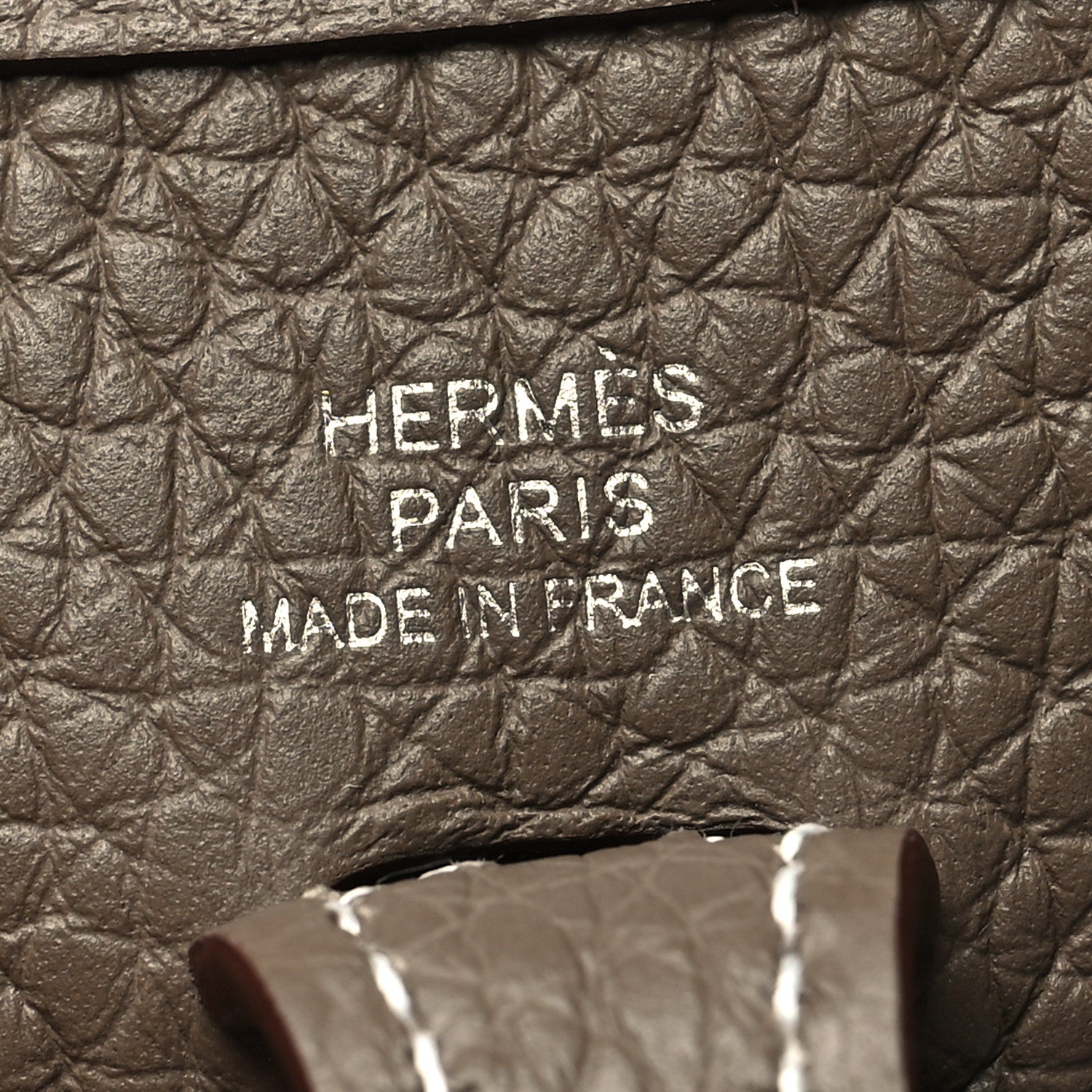 Hermes Taurillon Clemence Amazone Evelyne TPM Etoupe Bleu Indigo 6 of 10