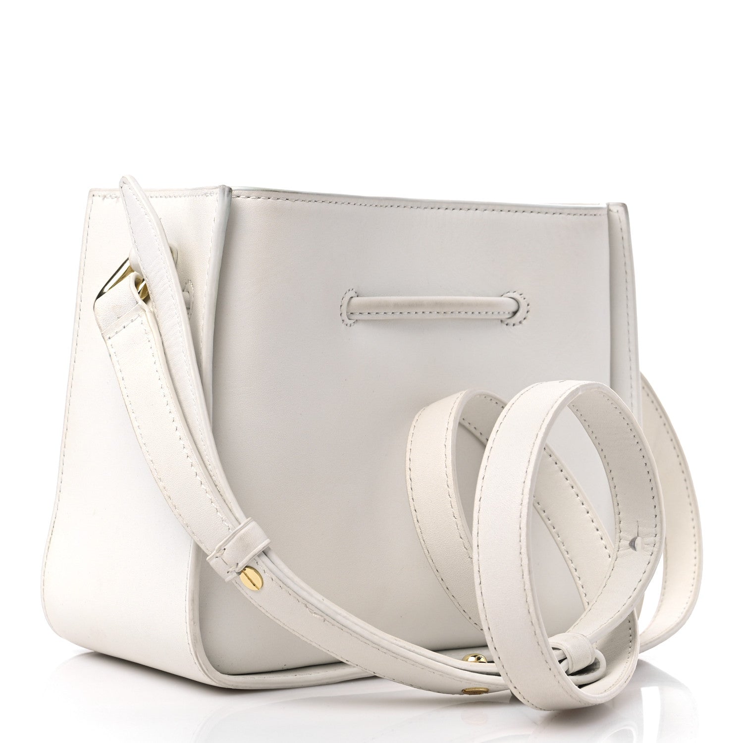3.1 Phillip Lim Smooth Calfskin Mini Soleil Bucket Bag White 3 of 13