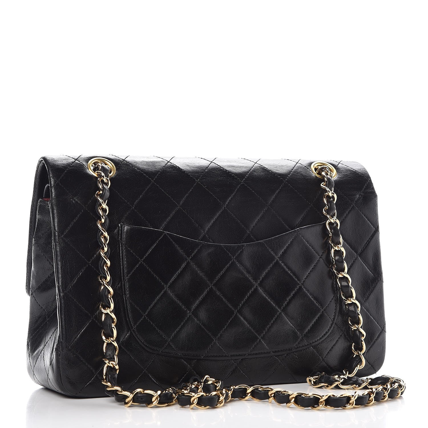 Chanel Lambskin Quilted Medium Double Flap Black 3 of 13