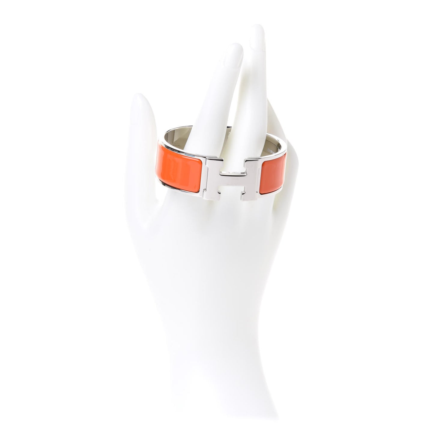 Enamel Wide Clic Clac H Bracelet PM Orange