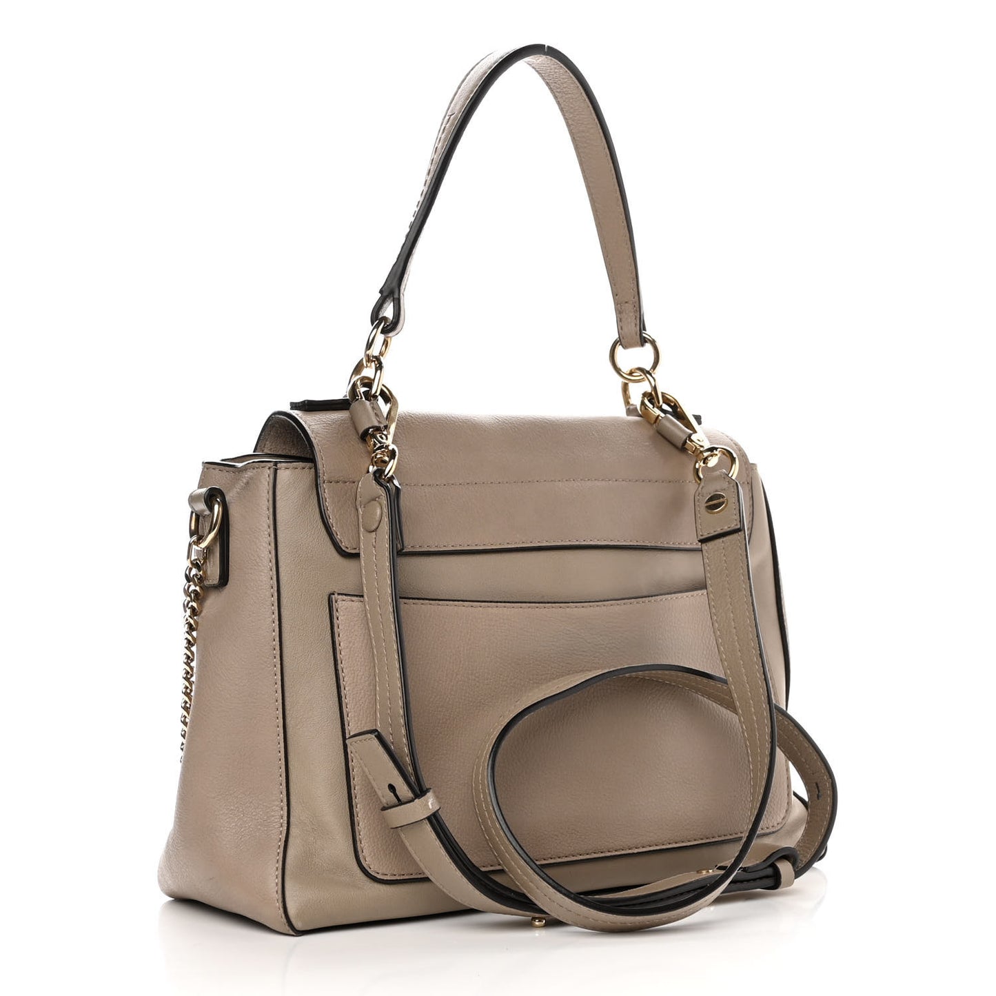 Calfskin Small Faye Day Shoulder Bag Motty Grey