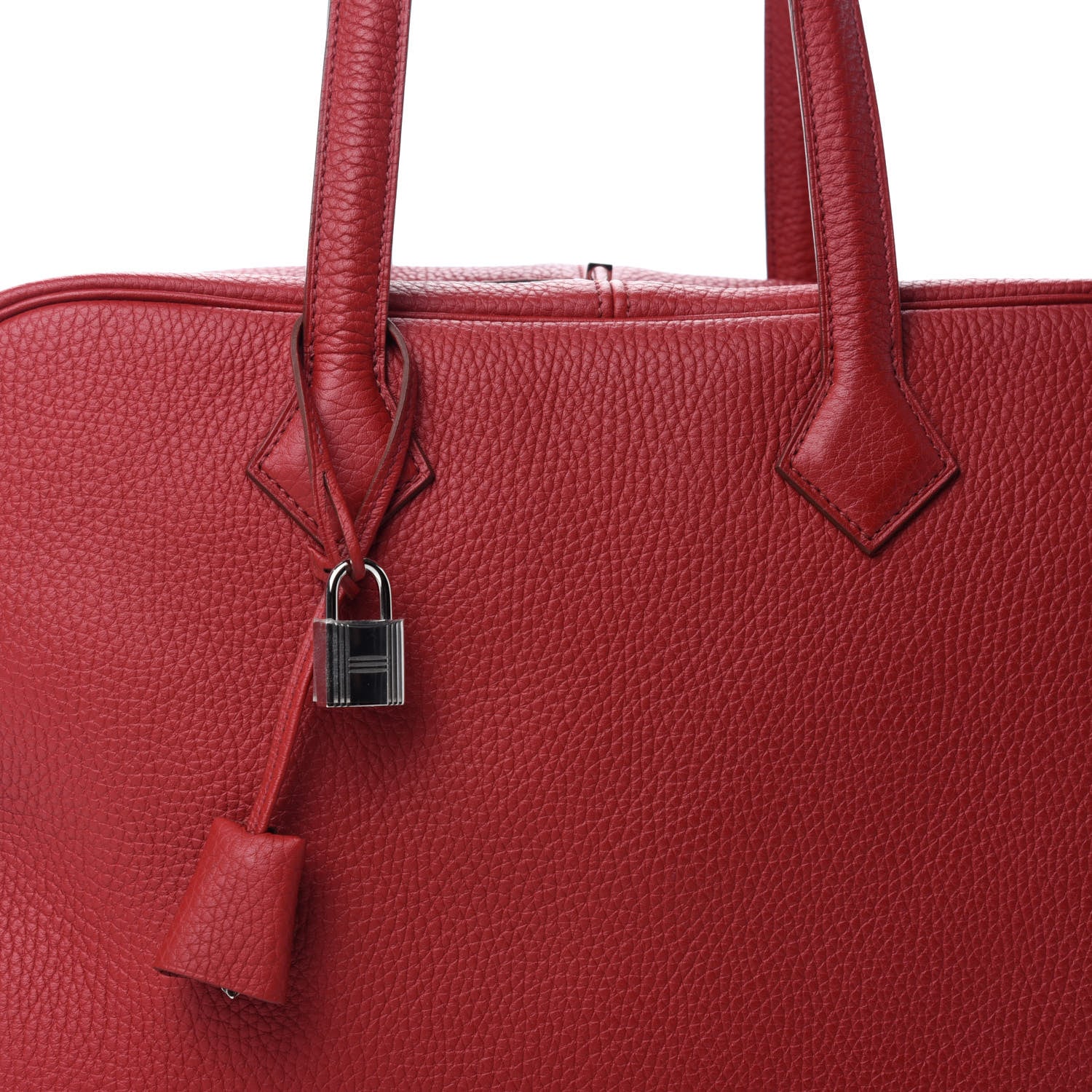Hermes Taurillon Clemence Victoria II 35 Rouge Garance 8 of 10