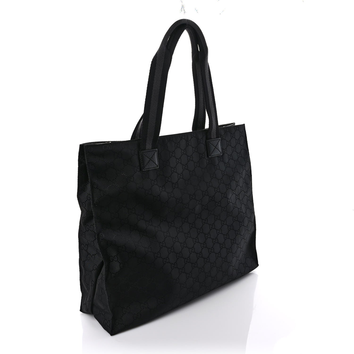 Gucci Nylon Monogram Tote Black 3 of 9