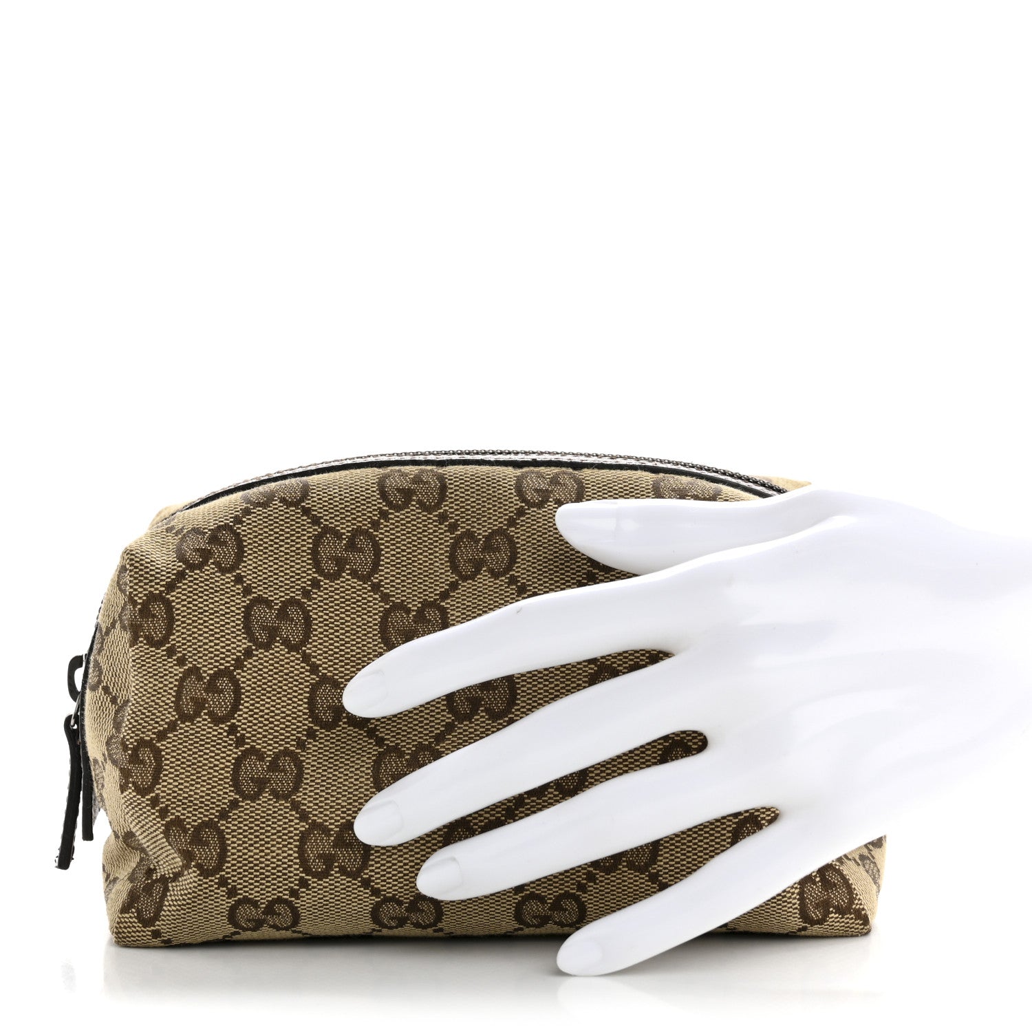 Gucci Monogram Large Cosmetic Case Brown 2 of 9