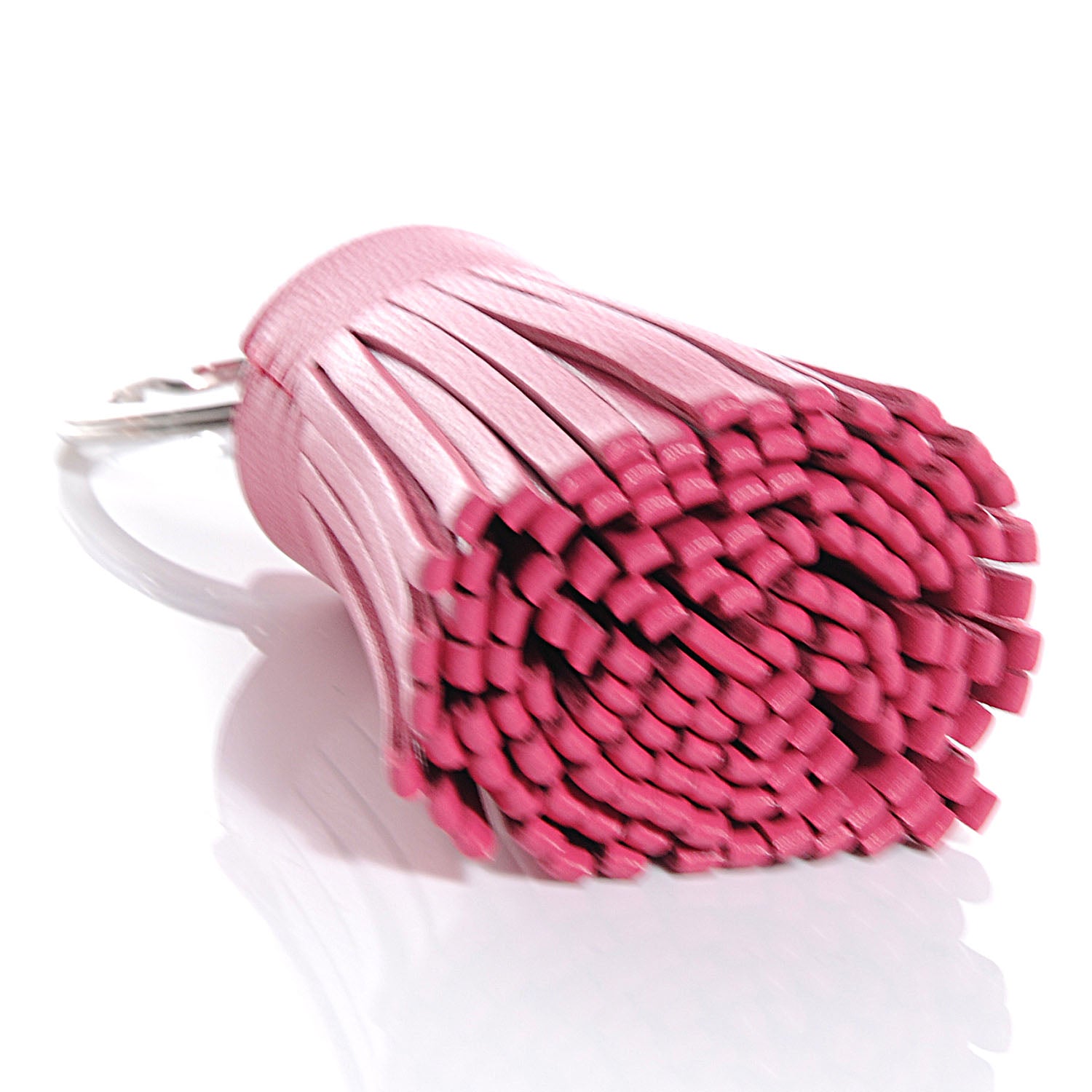 Hermes Lambskin Carmen Tassel Key Holder Fuchsia 4 of 5