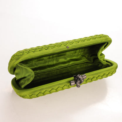 Bottega Veneta Silk Faille Intrecciato Knot Clutch 6 of 6
