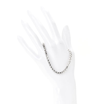 Tiffany Sterling Silver 4mm Venetian Link Bracelet 2 of 5