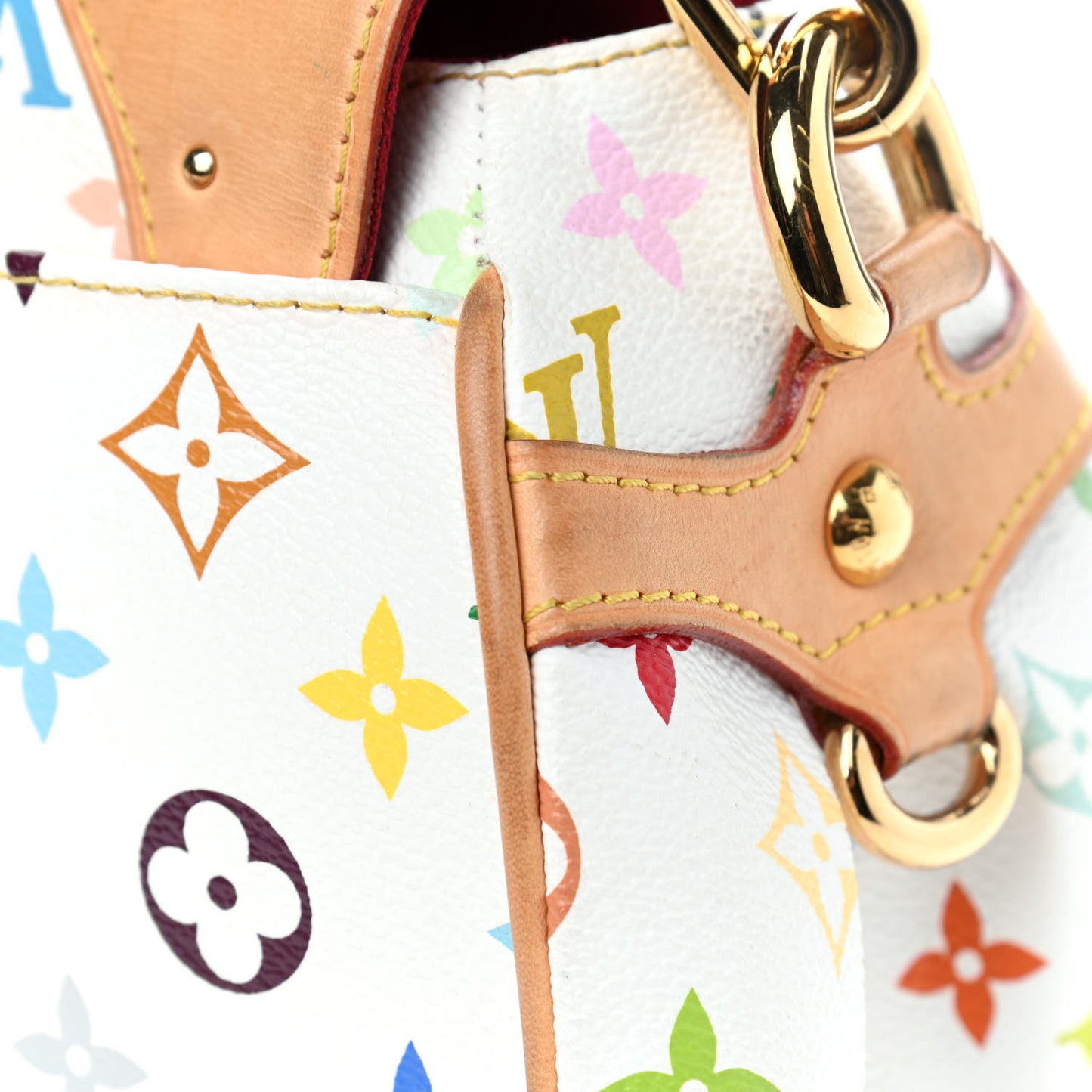 Monogram Multicolor Beverly MM White