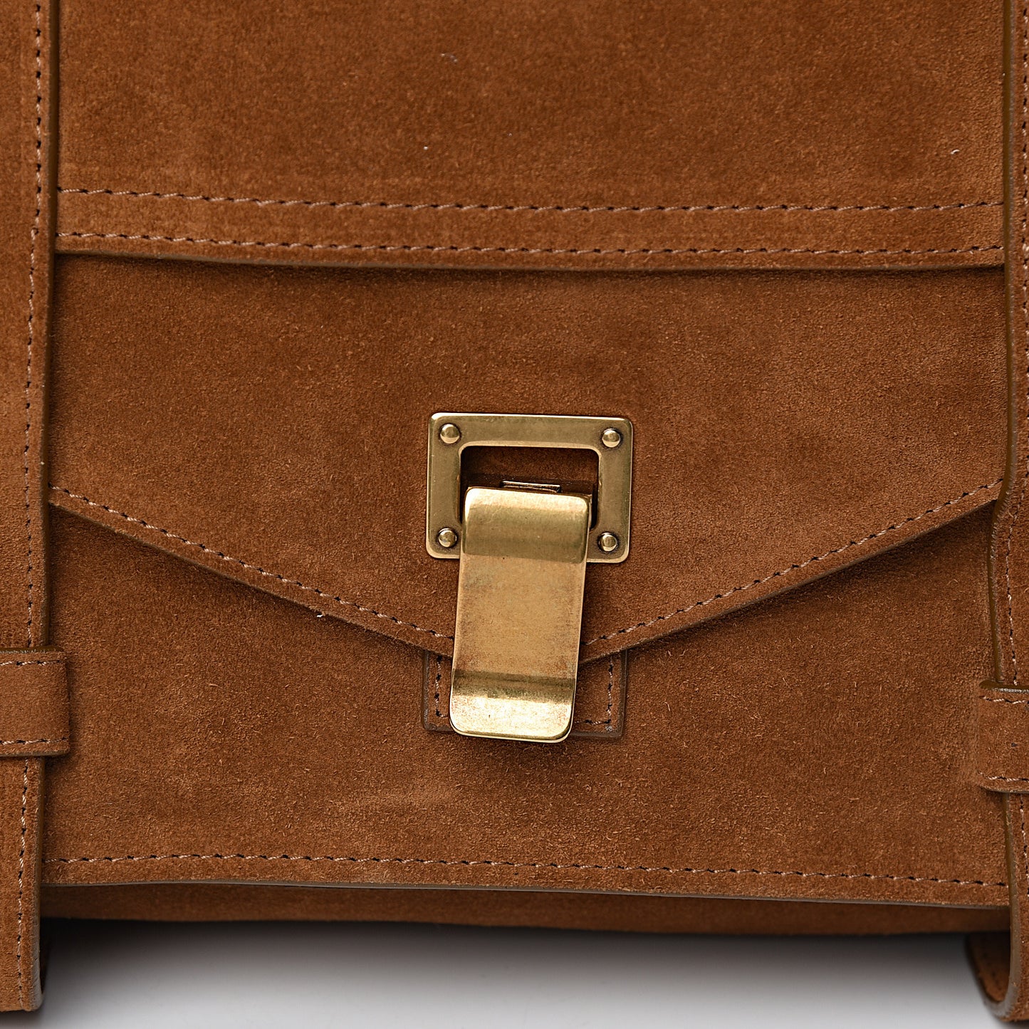 Suede Medium PS1 Satchel Tobacco