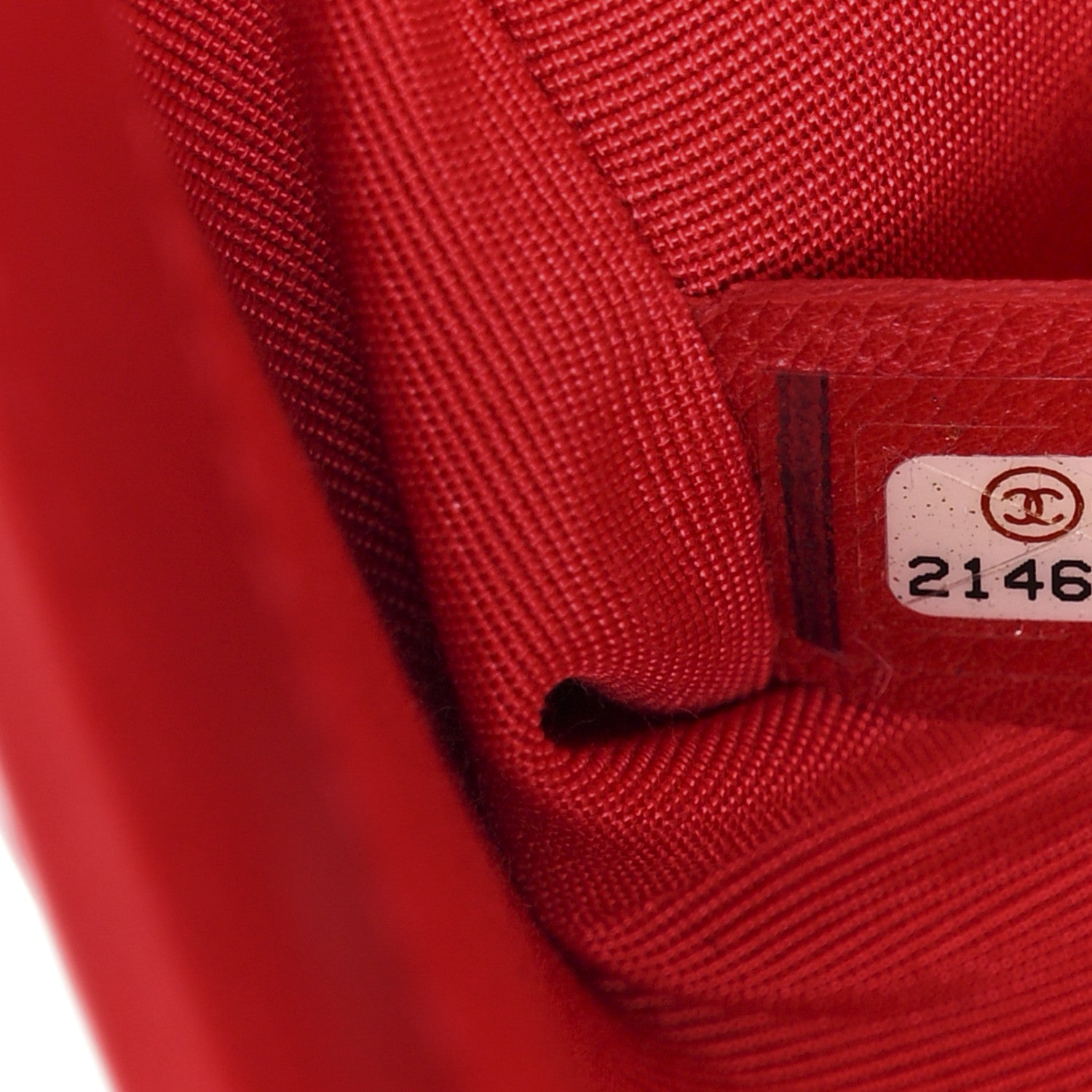 Chanel Lambskin Geometric Chevron Quilted Medium Boy Flap Red 7 of 10